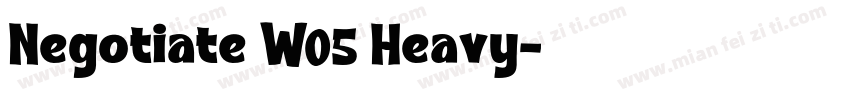 Negotiate W05 Heavy字体转换